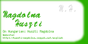 magdolna huszti business card